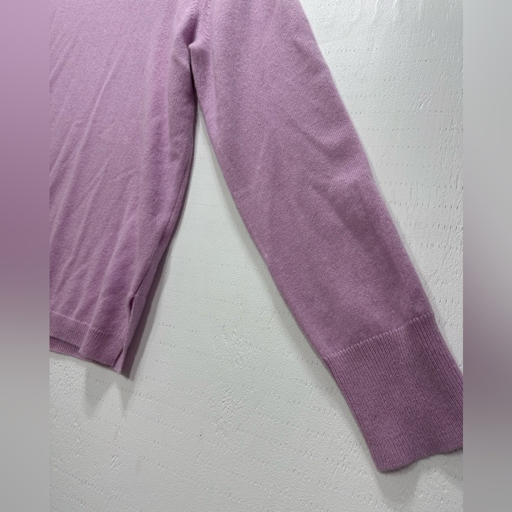 J.Crew 100% Cashmere Lavender Purple Sweater Soft Size Large Women’s - Picture 7 of 13